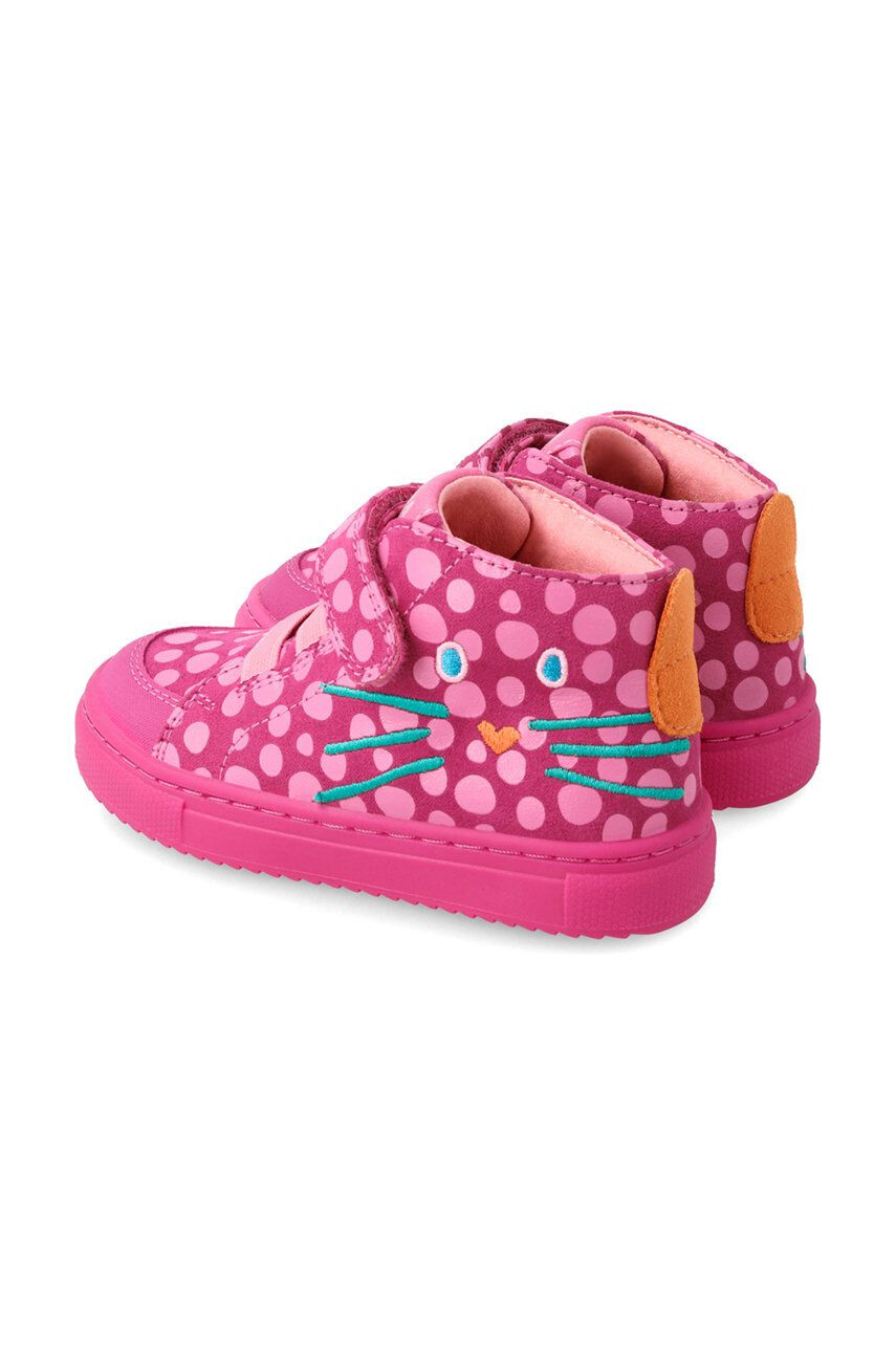 Agatha Ruiz de la Prada Dětské kožené sneakers boty růžová barva - Pepit.cz