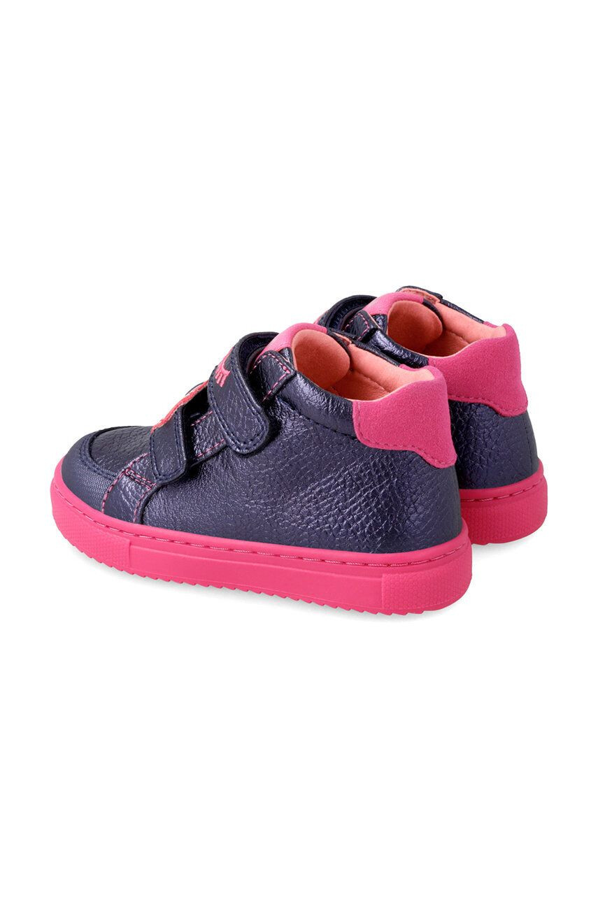 Agatha Ruiz de la Prada Dětské kožené sneakers boty tmavomodrá barva - Pepit.cz