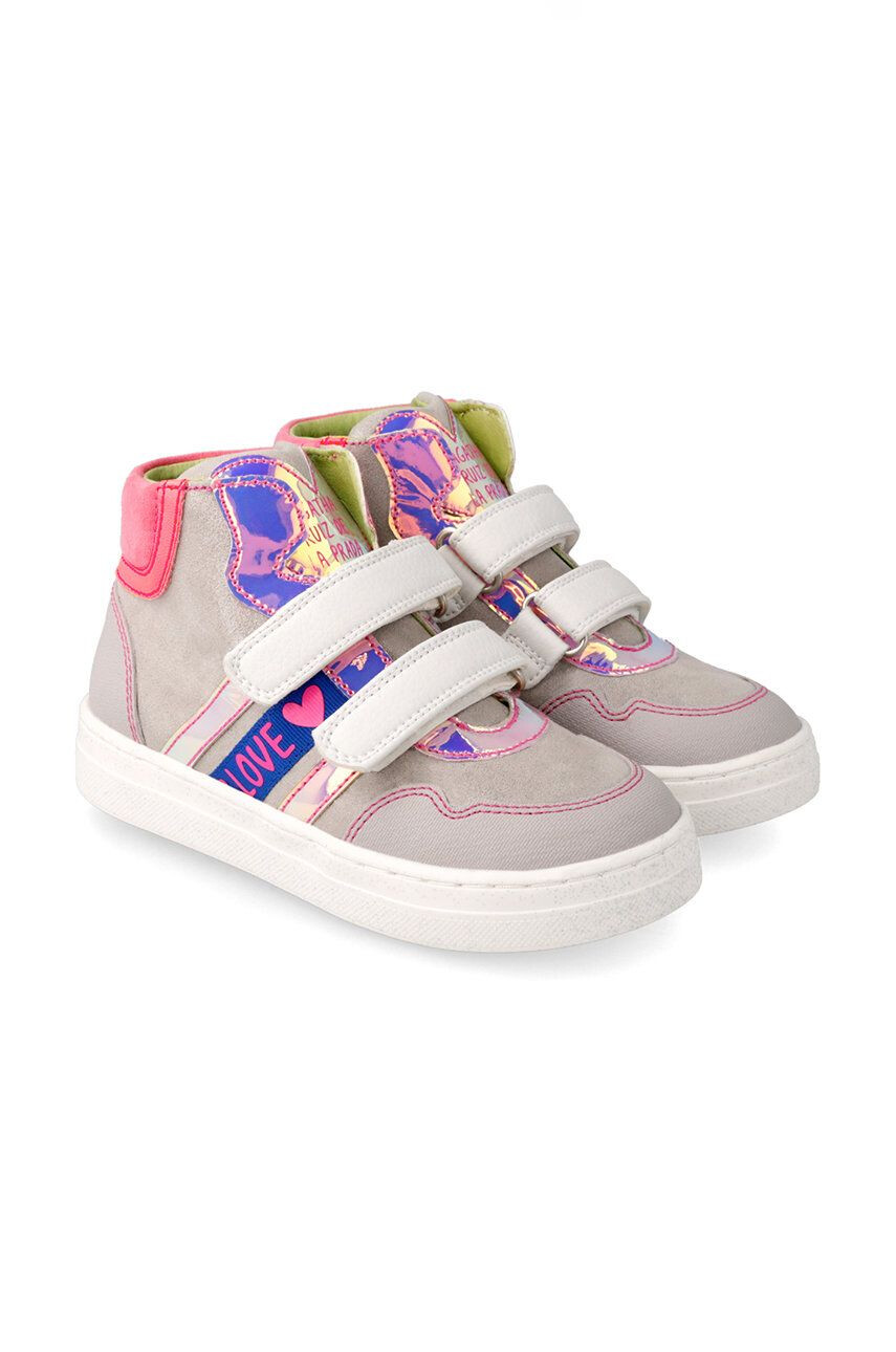 Agatha Ruiz de la Prada Dětské sneakers boty šedá barva - Pepit.cz