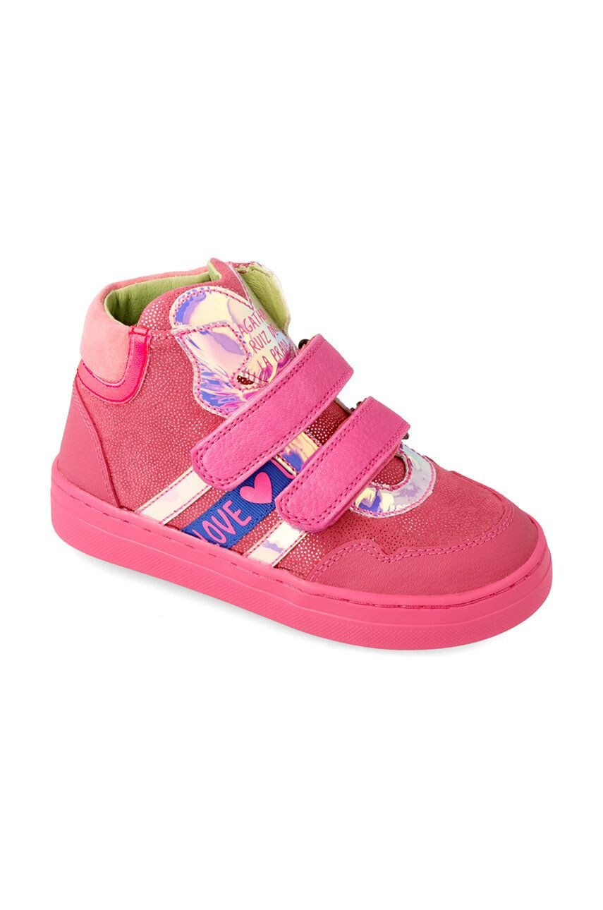 Agatha Ruiz de la Prada Dětské sneakers boty růžová barva - Pepit.cz