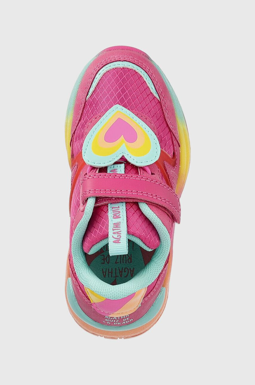 Agatha Ruiz de la Prada Dětské sneakers boty růžová barva - Pepit.cz