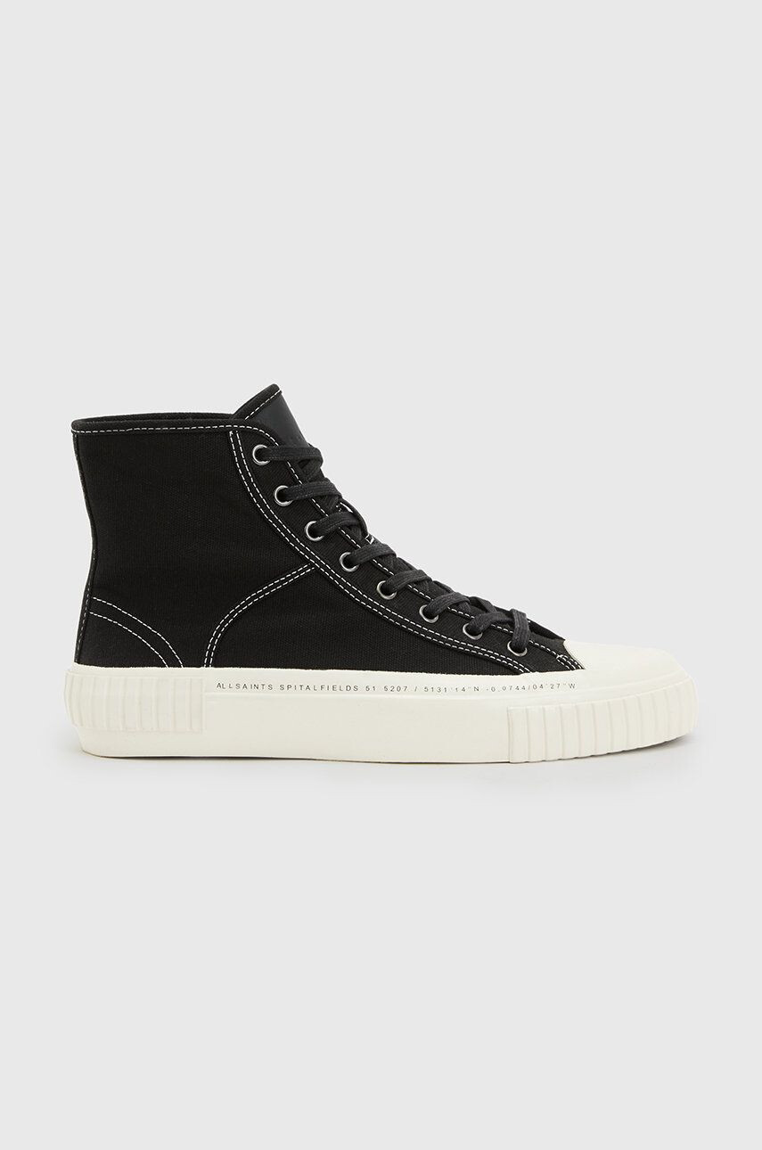 AllSaints Kecky Douglas Script High Top pánské černá barva - Pepit.cz