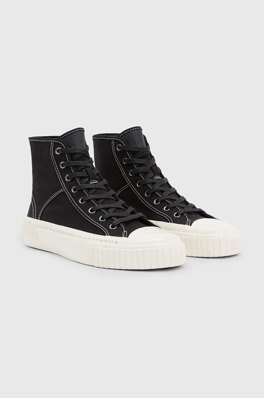 AllSaints Kecky Douglas Script High Top pánské černá barva - Pepit.cz