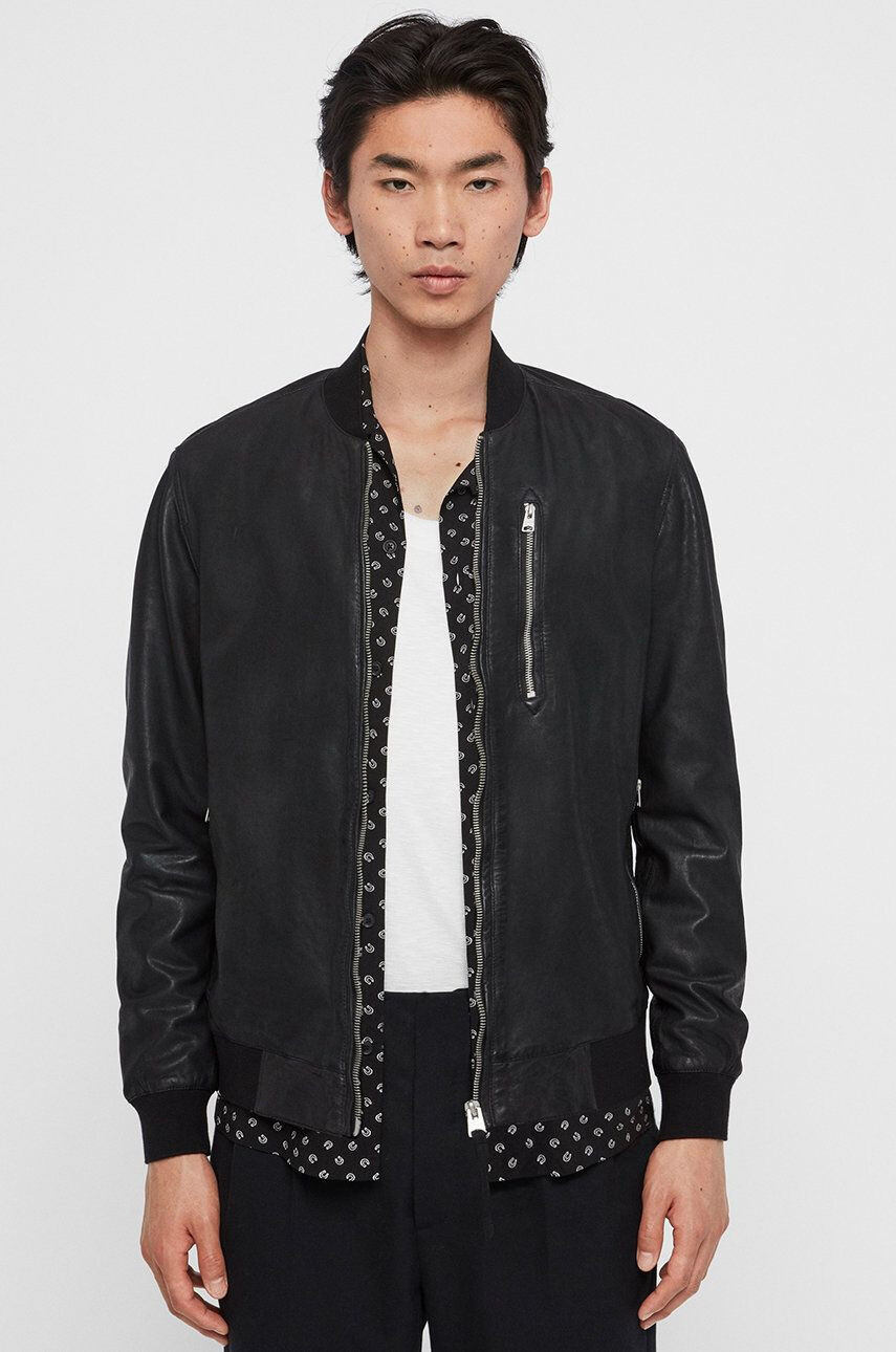 AllSaints Kožená bunda bomber Kino Leather Bomber - Pepit.cz