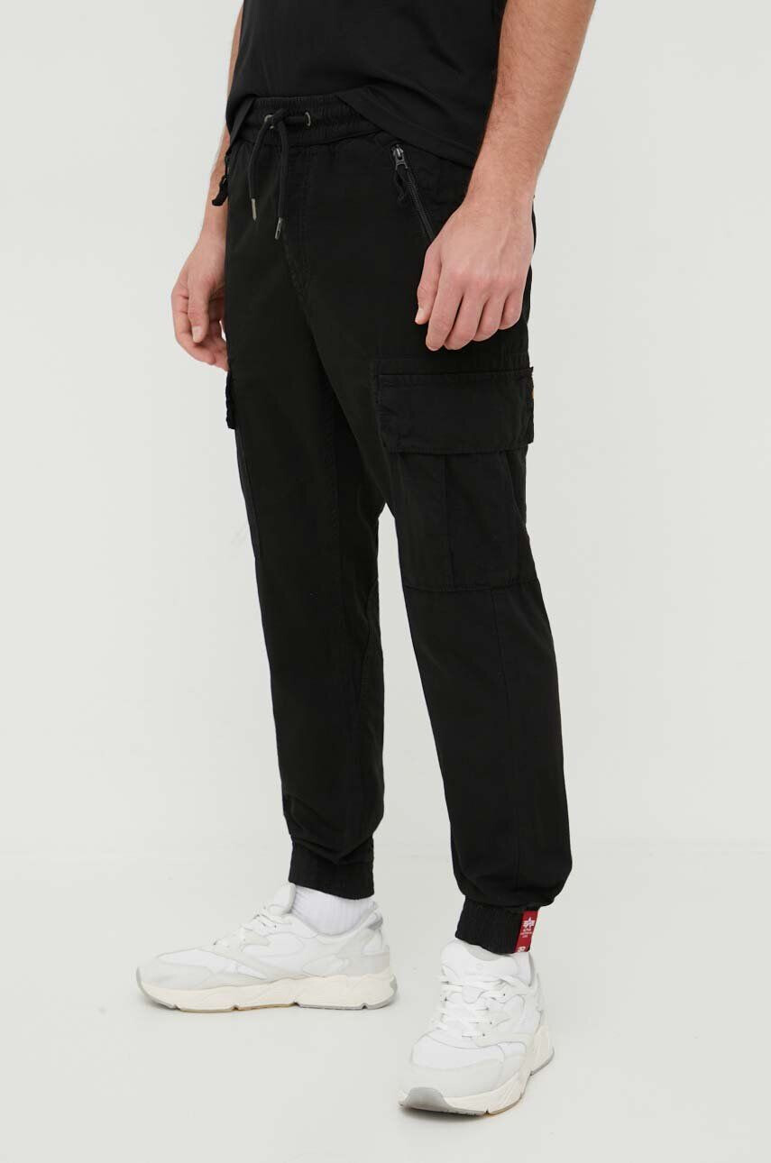 Alpha Industries Bavlněné kalhoty Ripstop Jogger černá barva 116201.03 - Pepit.cz