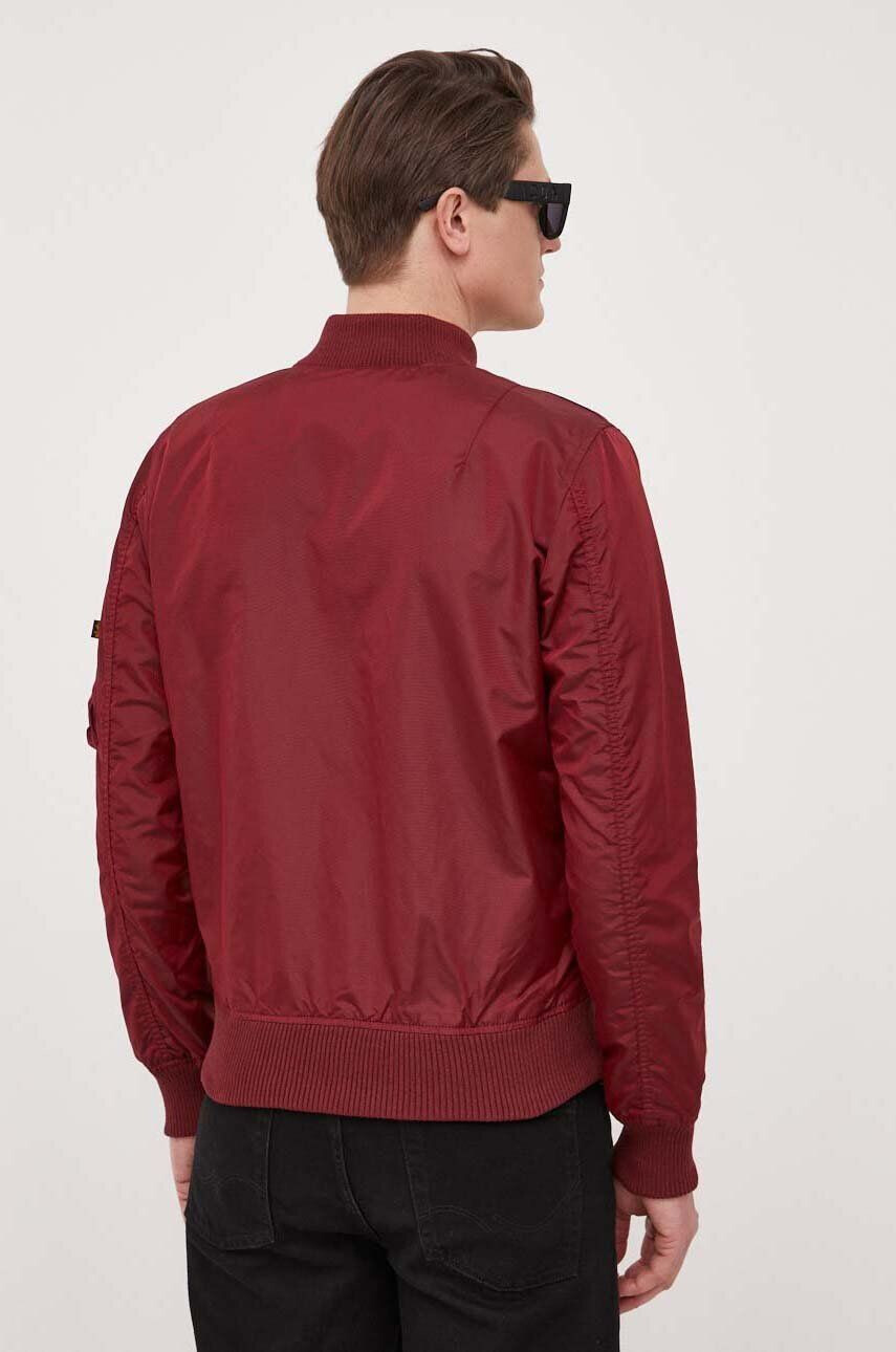 Alpha Industries Bomber bunda vínová barva přechodná 191103.184-Burgundy - Pepit.cz