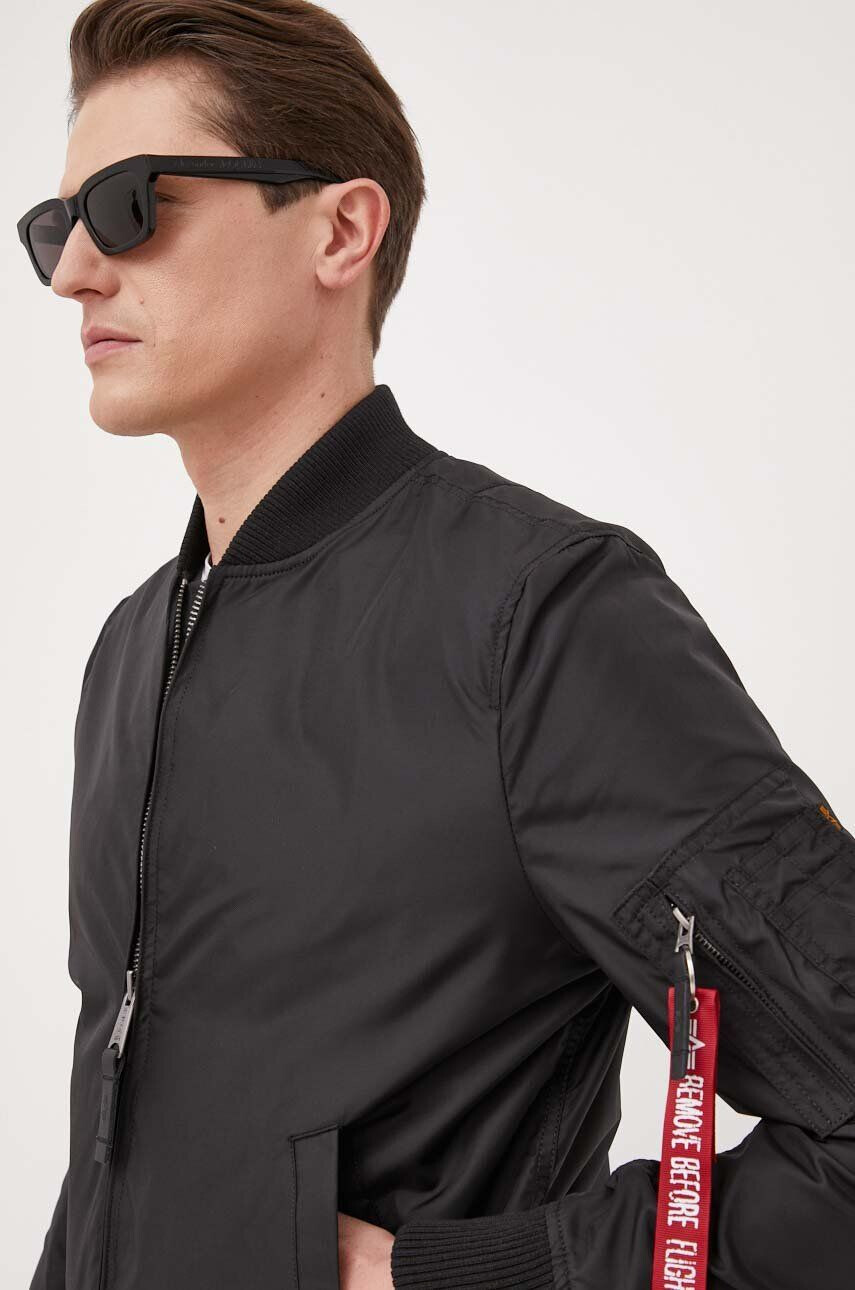 Alpha Industries Bomber bunda MA-1 TT černá barva přechodná 191103.03 - Pepit.cz