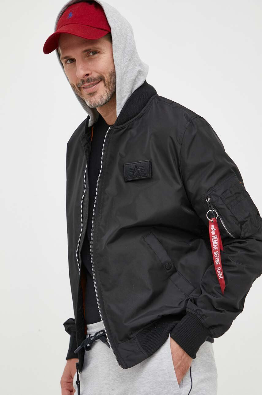 Alpha Industries Bunda pánská černá barva přechodná 106103.03-Black - Pepit.cz