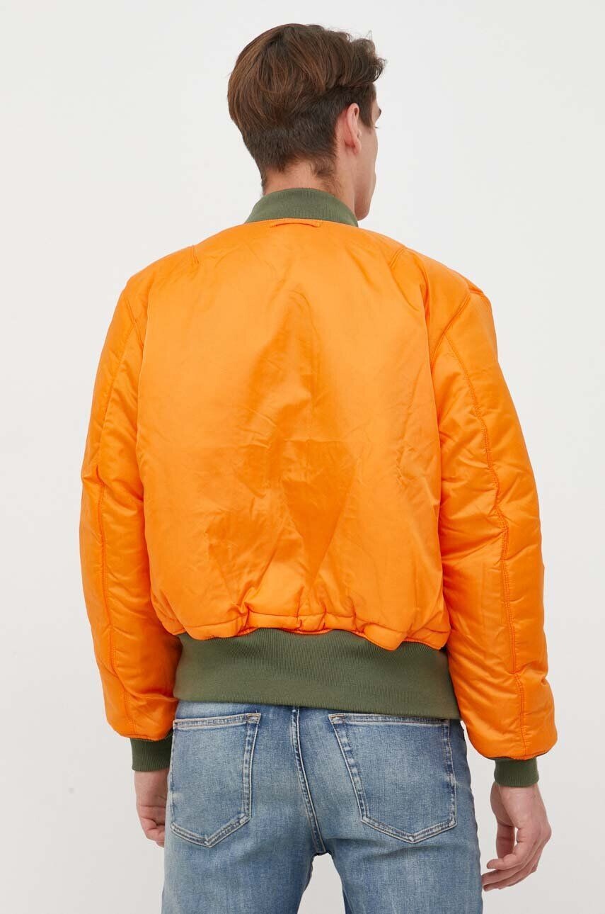 Alpha Industries Oboustranná dětská bomber bunda MA-1 pánská zelená barva přechodná 100101.01 - Pepit.cz