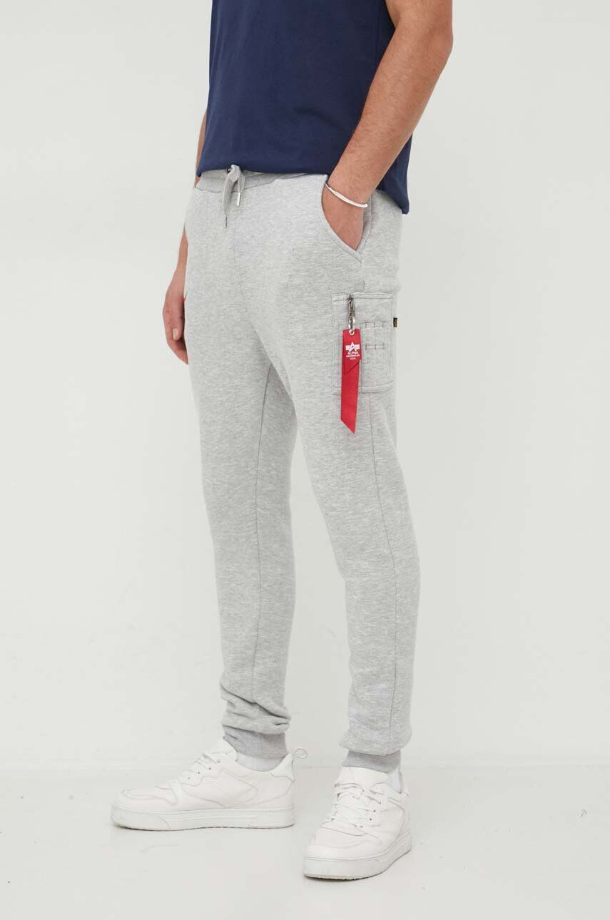 Alpha Industries Tepláky NASA Cargo Sweat Jogger šedá barva 118369.17 - Pepit.cz