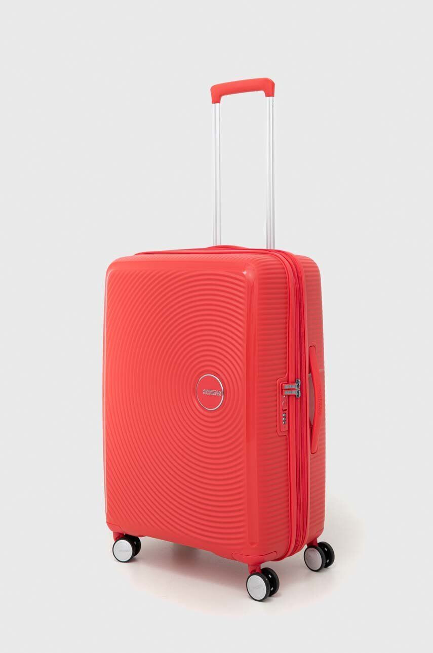 American Tourister Kufr červená barva - Pepit.cz