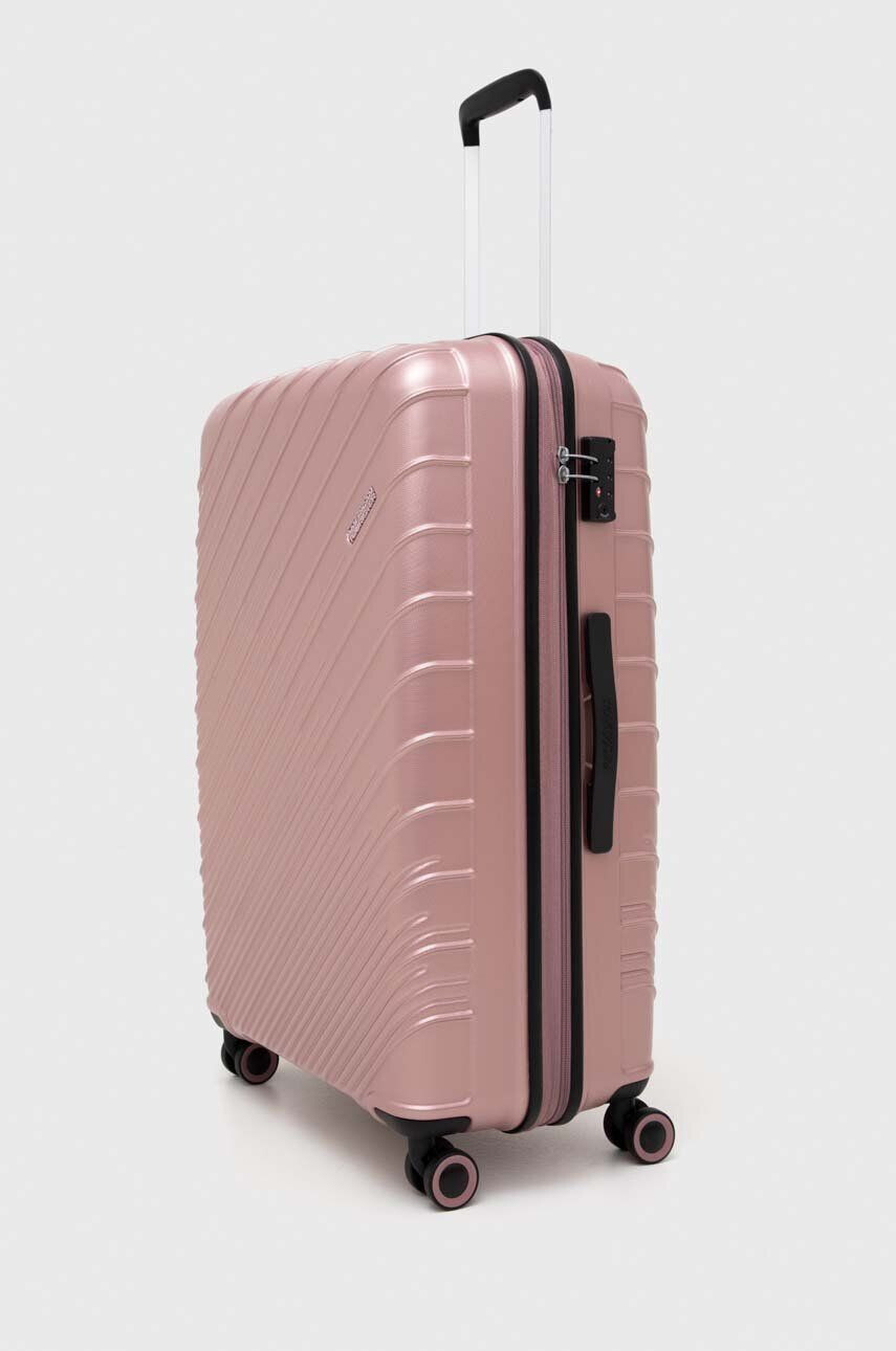 American Tourister Kufr růžová barva - Pepit.cz