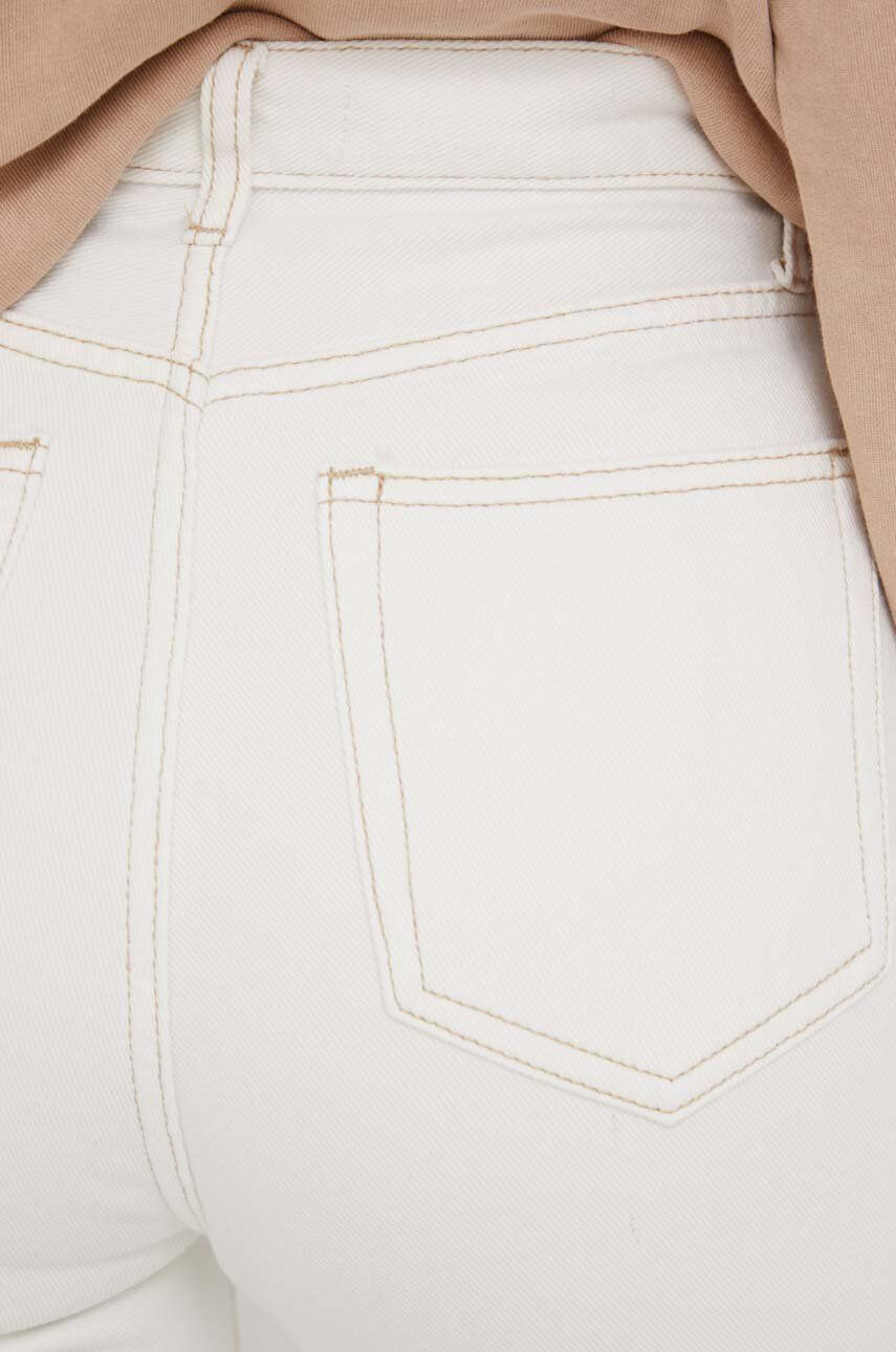 Answear Lab Džíny Premium Denim dámské bílá barva high waist - Pepit.cz