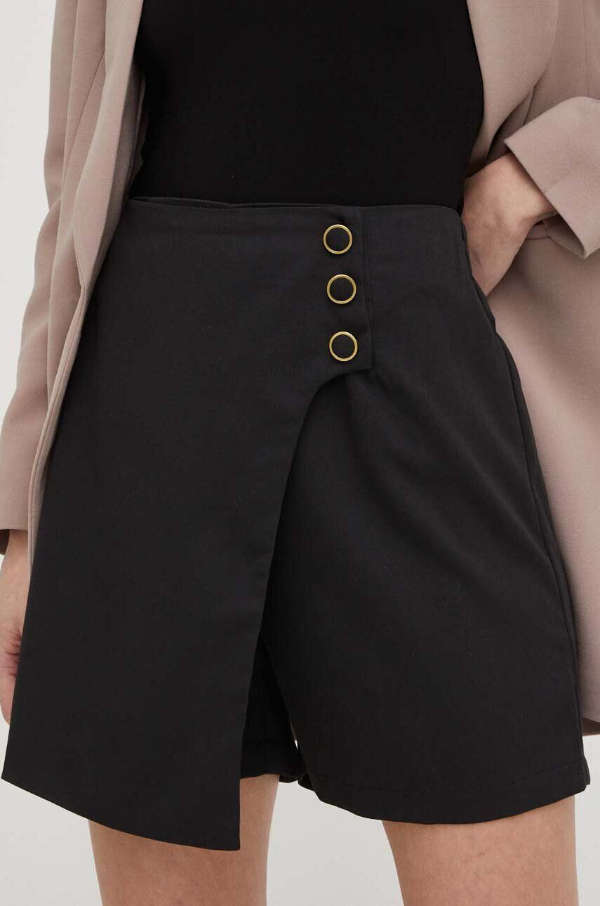 Answear Lab Kraťasy dámské černá barva hladké high waist - Pepit.cz