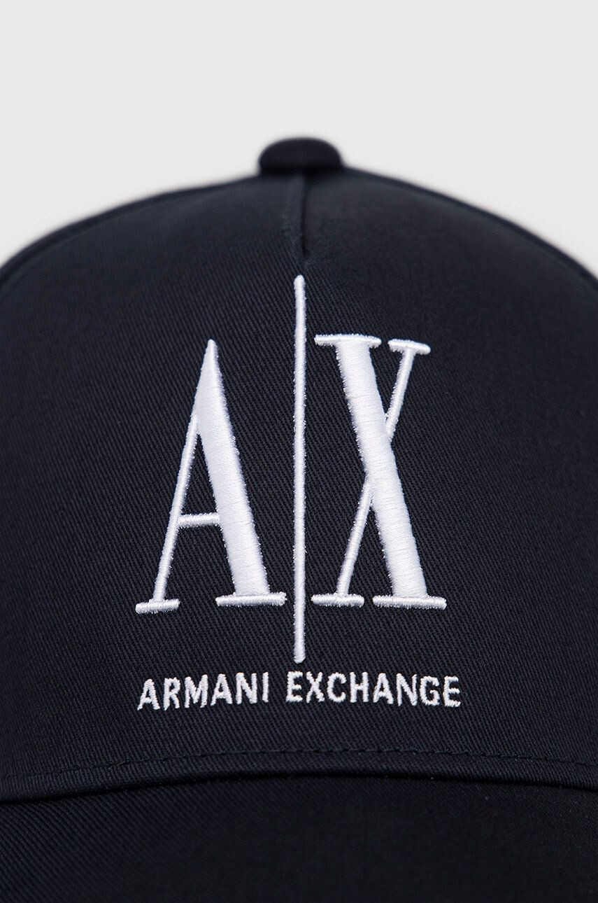 Armani Exchange tmavomodrá barva s aplikací - Pepit.cz