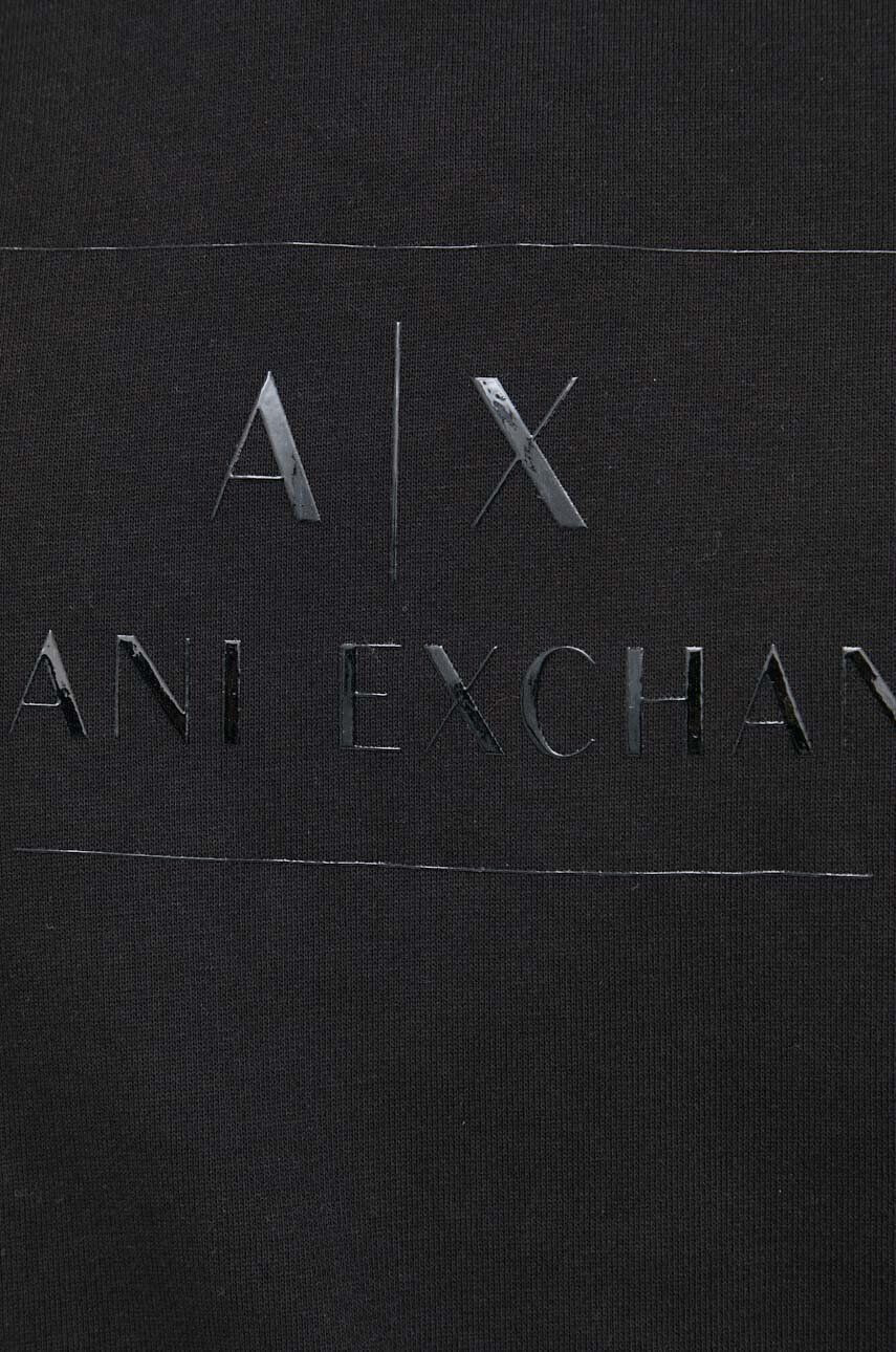 Armani Exchange Bavlněná mikina pánská červená barva vzorovaná - Pepit.cz