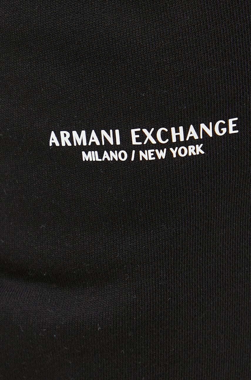 Armani Exchange Bavlněné tepláky černá barva - Pepit.cz