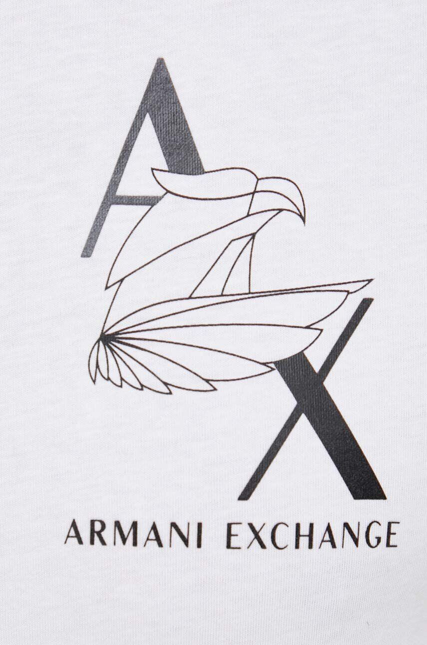 Armani Exchange Bavlněné tričko černá barva - Pepit.cz