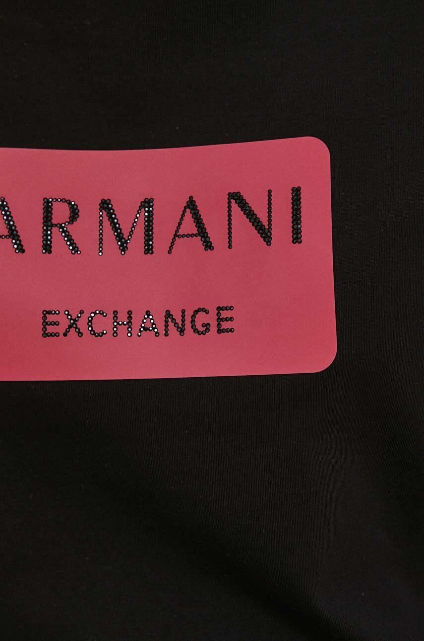 Armani Exchange Bavlněné tričko růžová barva - Pepit.cz