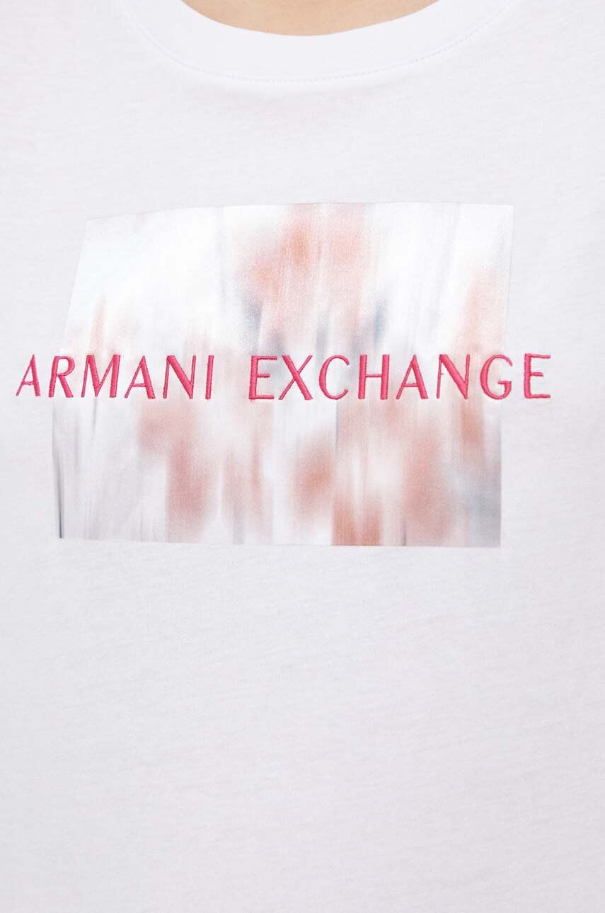 Armani Exchange Bavlněné tričko černá barva - Pepit.cz