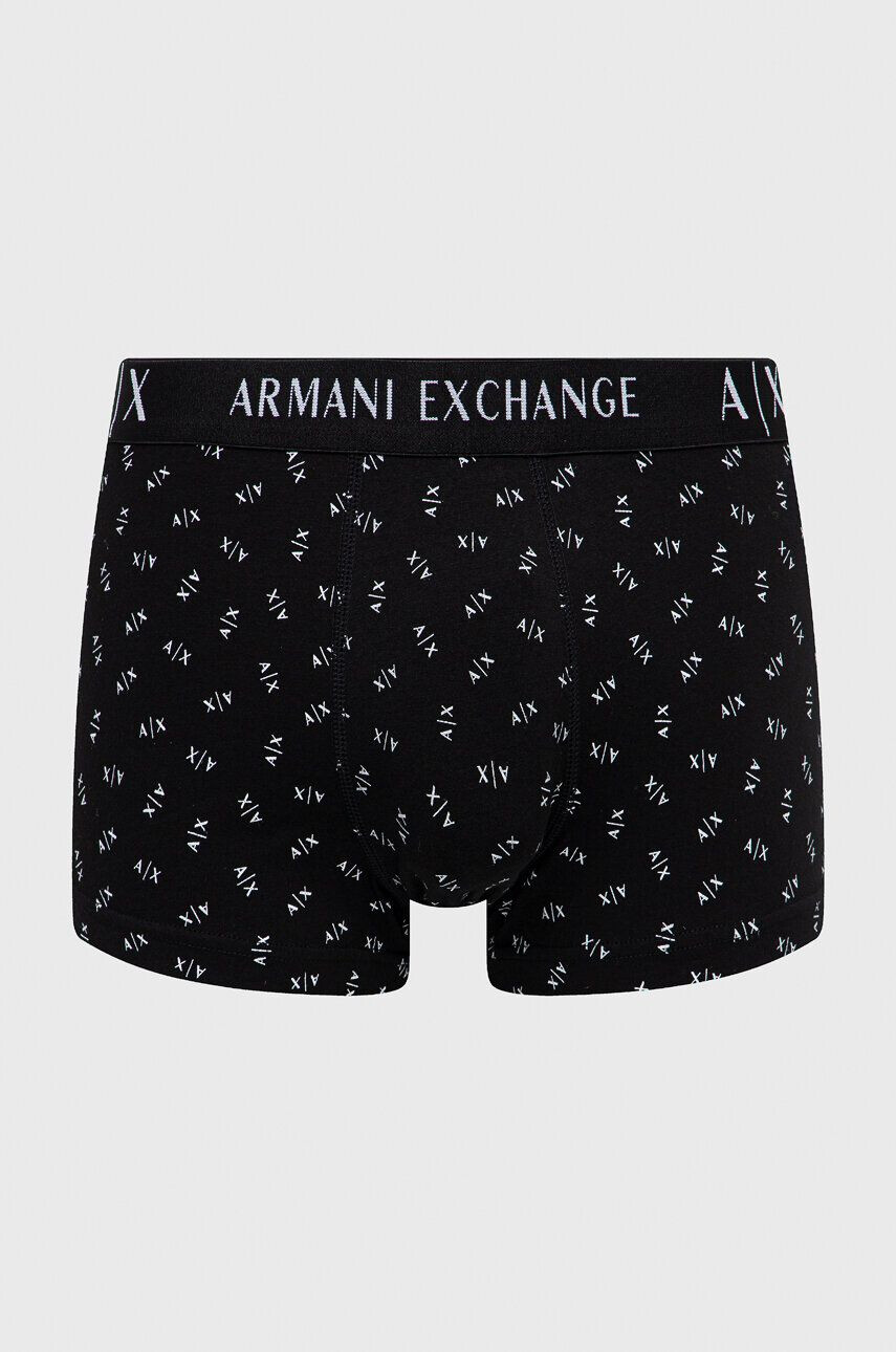 Armani Exchange Boxerky 2-pack pánské černá barva - Pepit.cz