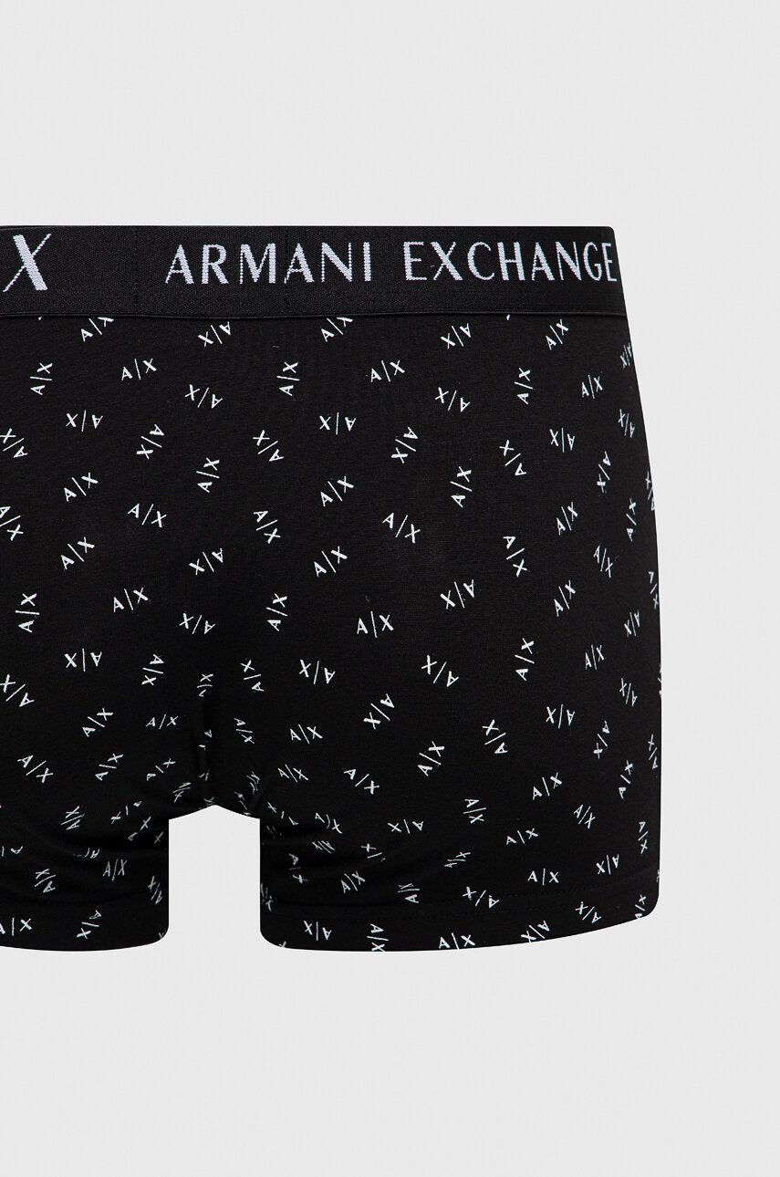 Armani Exchange Boxerky 2-pack pánské černá barva - Pepit.cz