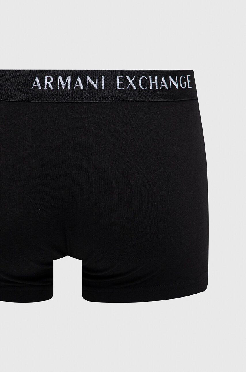 Armani Exchange Boxerky 2-pack pánské černá barva - Pepit.cz