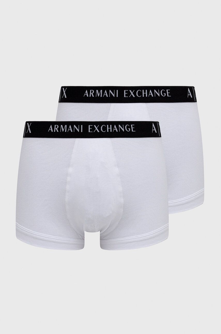 Armani Exchange Boxerky (2-pak) pánské bílá barva - Pepit.cz