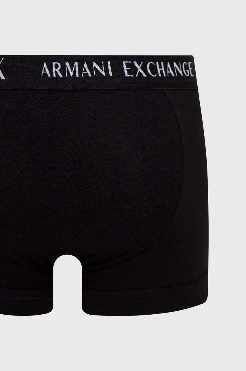 Armani Exchange Boxerky (2-pak) pánské černá barva - Pepit.cz