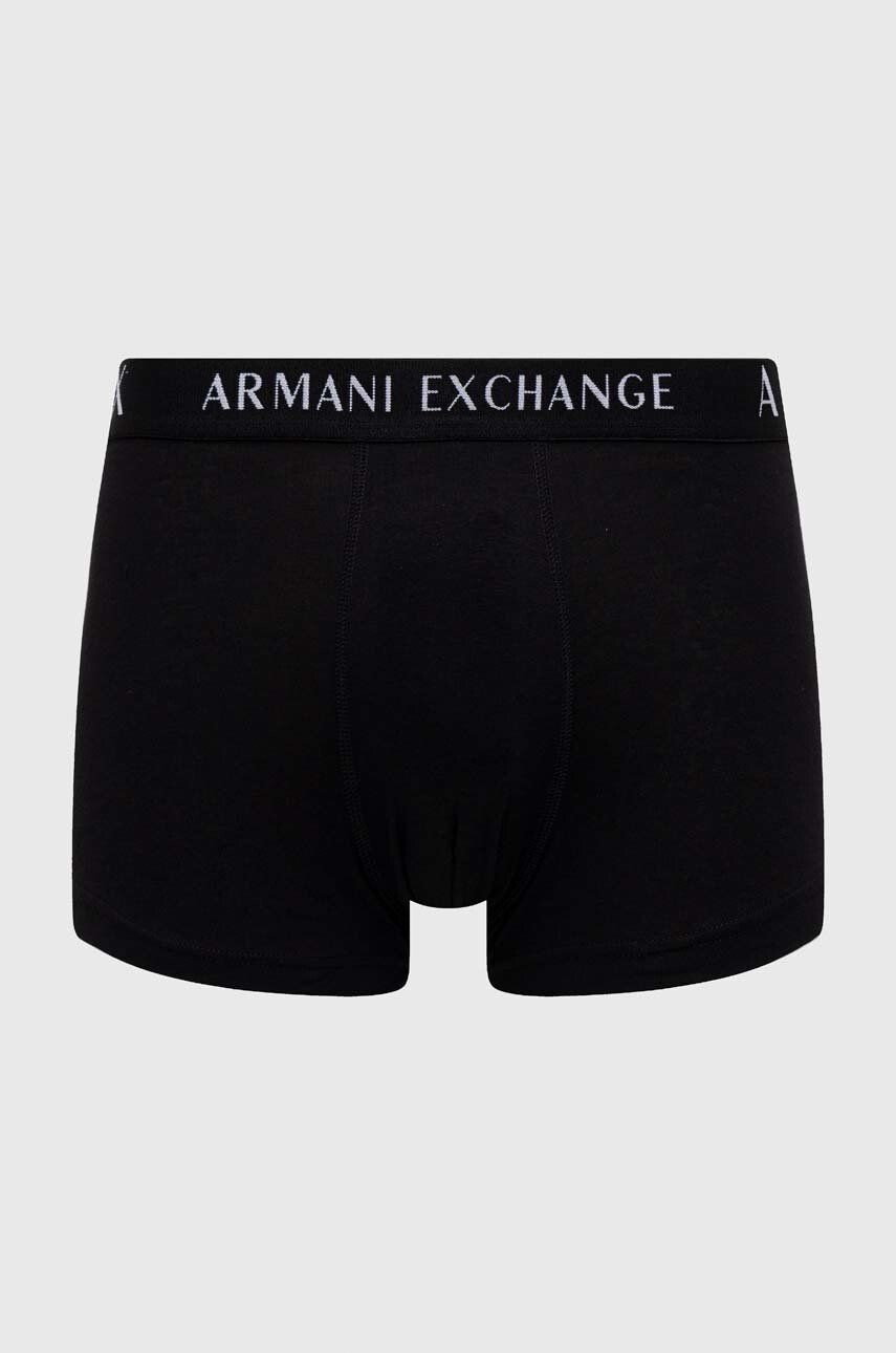 Armani Exchange Boxerky 3-pack pánské černá barva - Pepit.cz