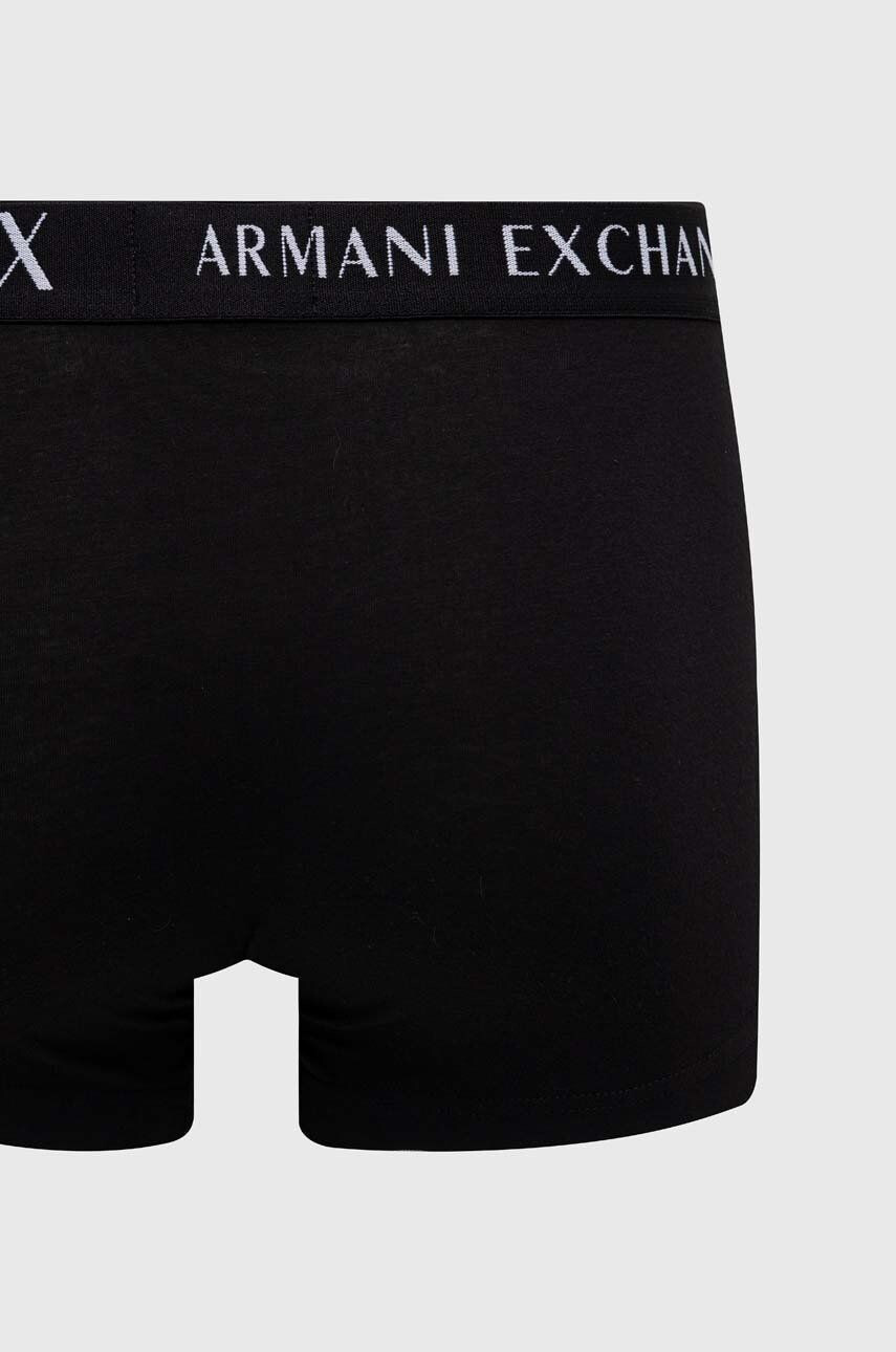 Armani Exchange Boxerky 3-pack pánské černá barva - Pepit.cz