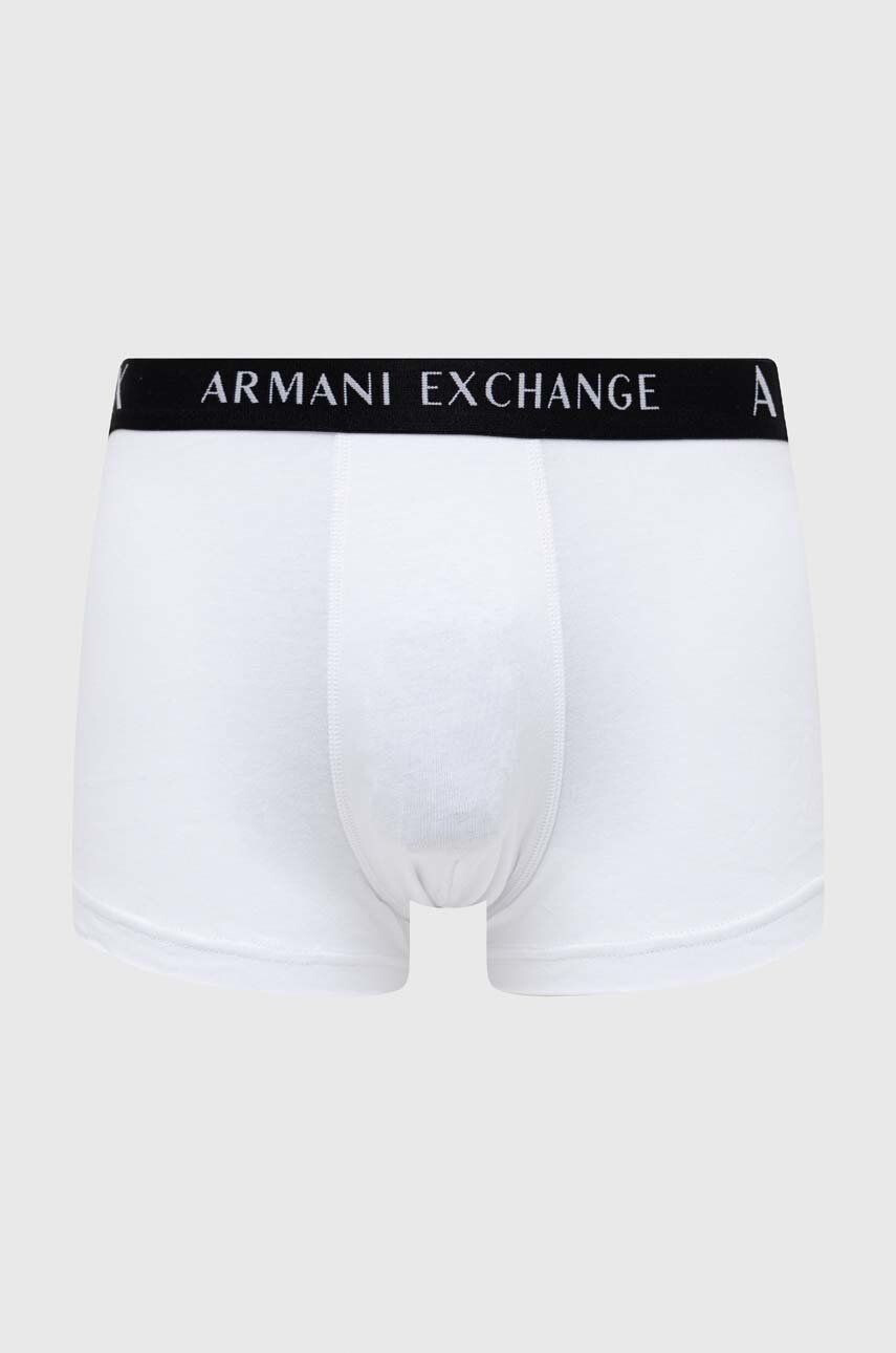 Armani Exchange Boxerky 3-pack pánské bílá barva - Pepit.cz