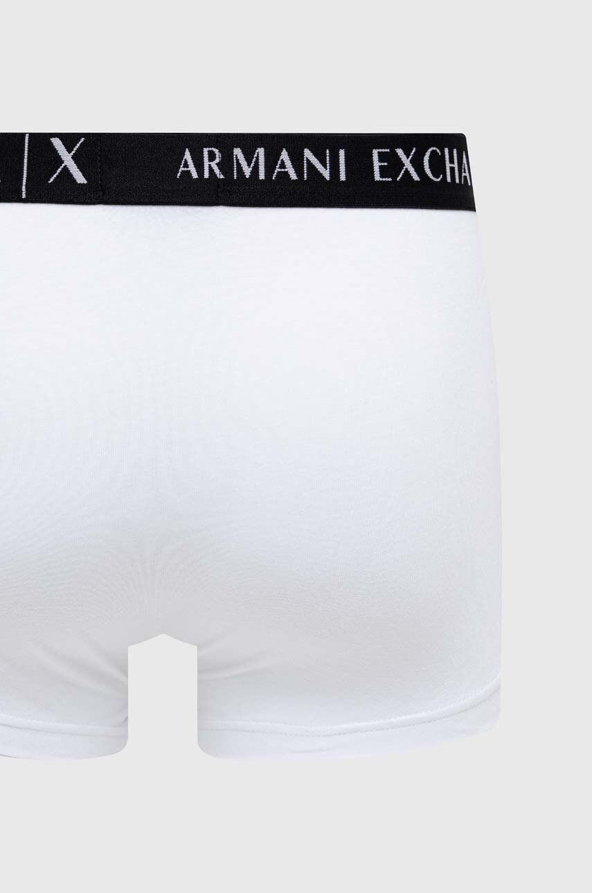 Armani Exchange Boxerky 3-pack pánské bílá barva - Pepit.cz