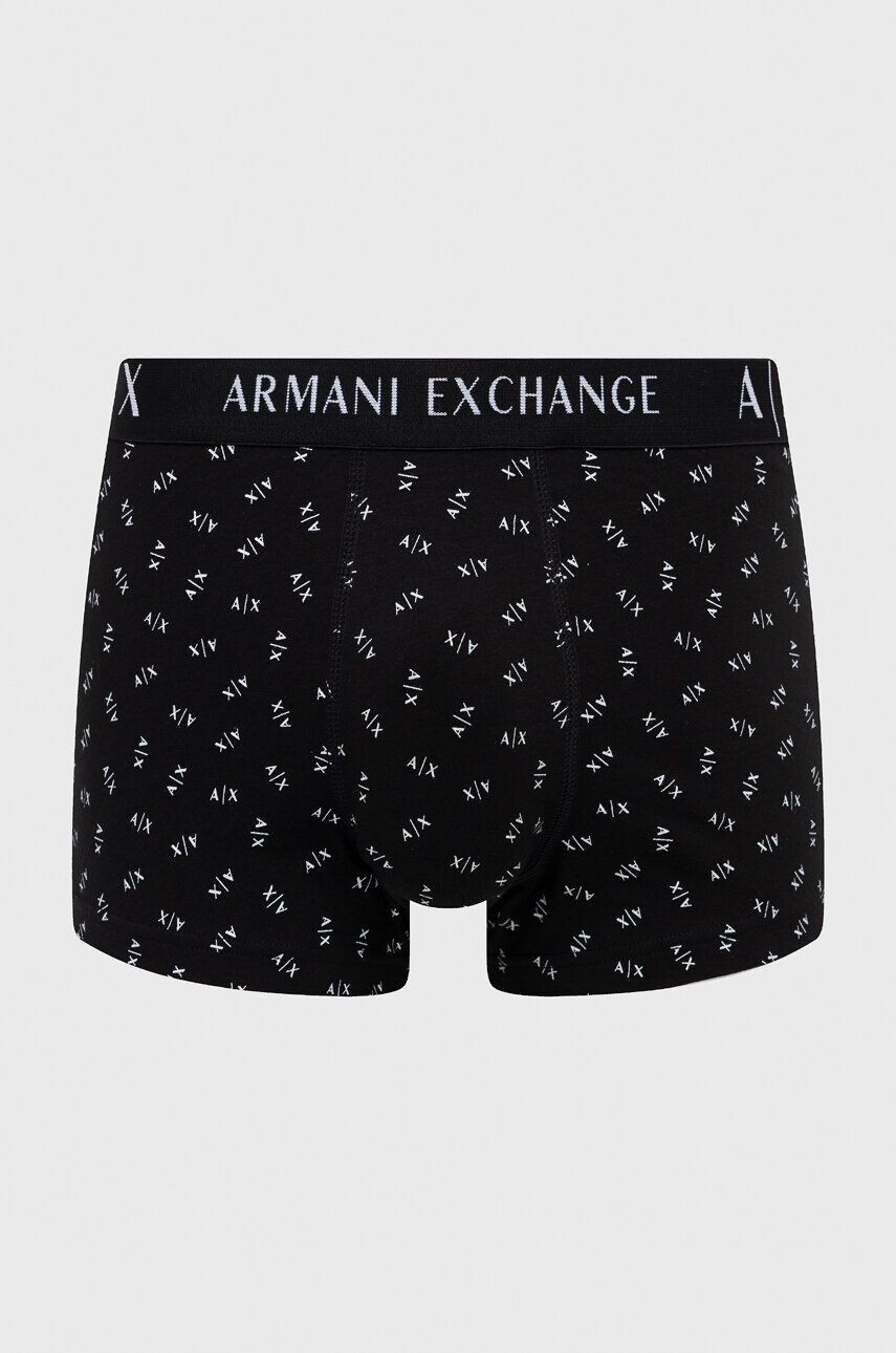 Armani Exchange Boxerky 3-pack pánské černá barva - Pepit.cz