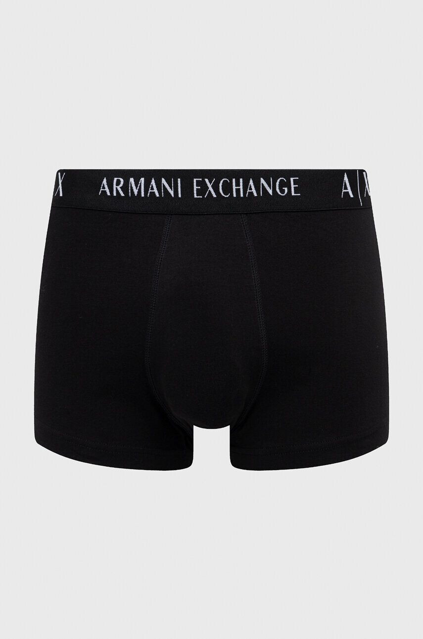 Armani Exchange Boxerky 3-pack pánské černá barva - Pepit.cz