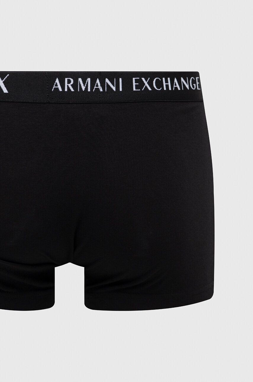 Armani Exchange Boxerky 3-pack pánské černá barva - Pepit.cz