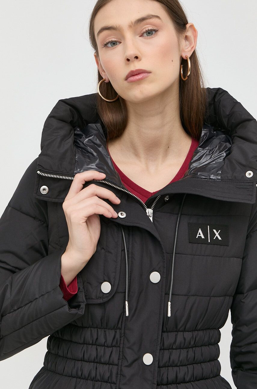 Armani Exchange Bunda dámská černá barva zimní - Pepit.cz