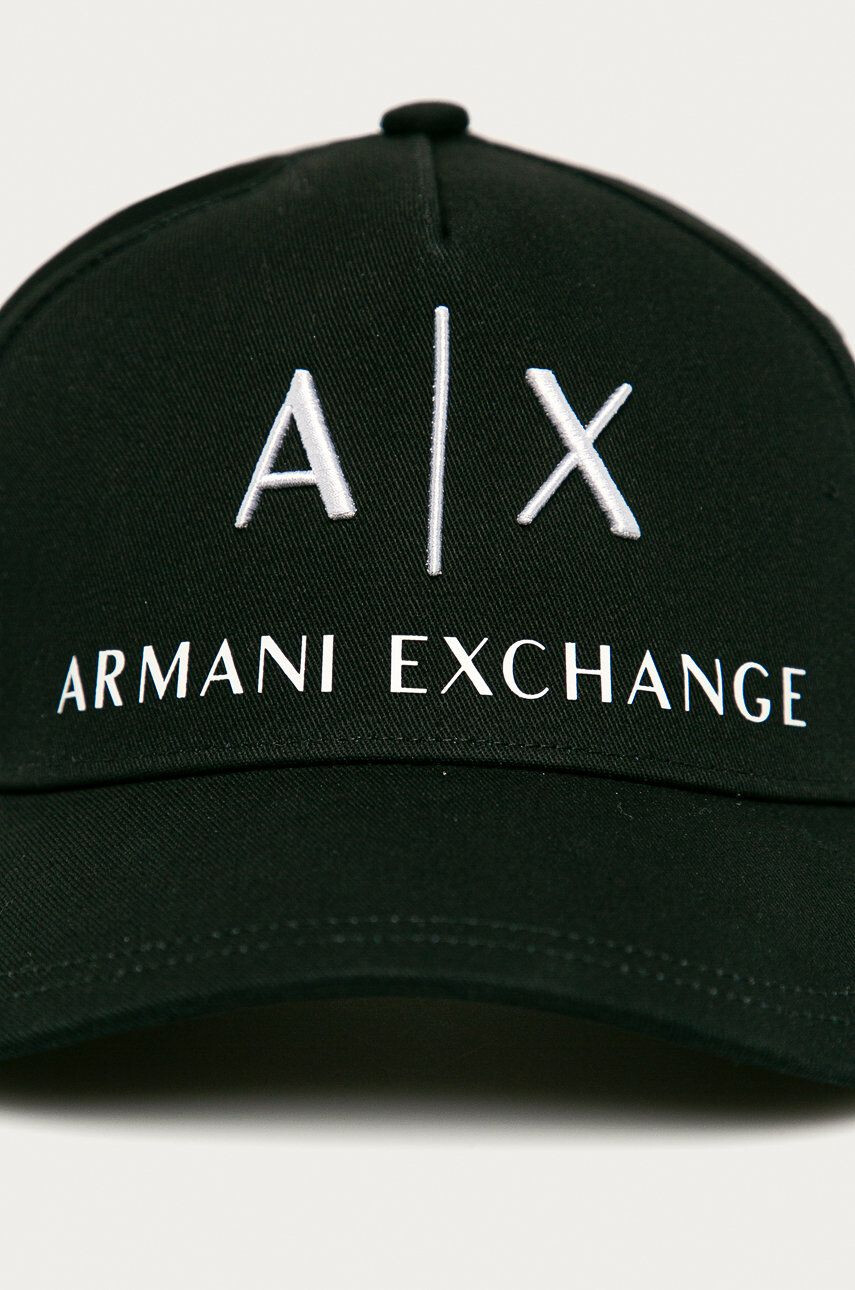 Armani Exchange Čepice černá barva s aplikací - Pepit.cz