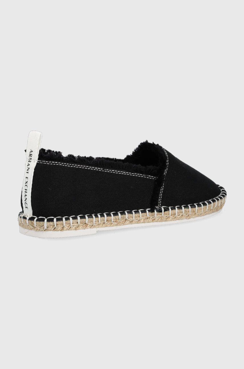 Armani Exchange Espadrilky černá barva - Pepit.cz