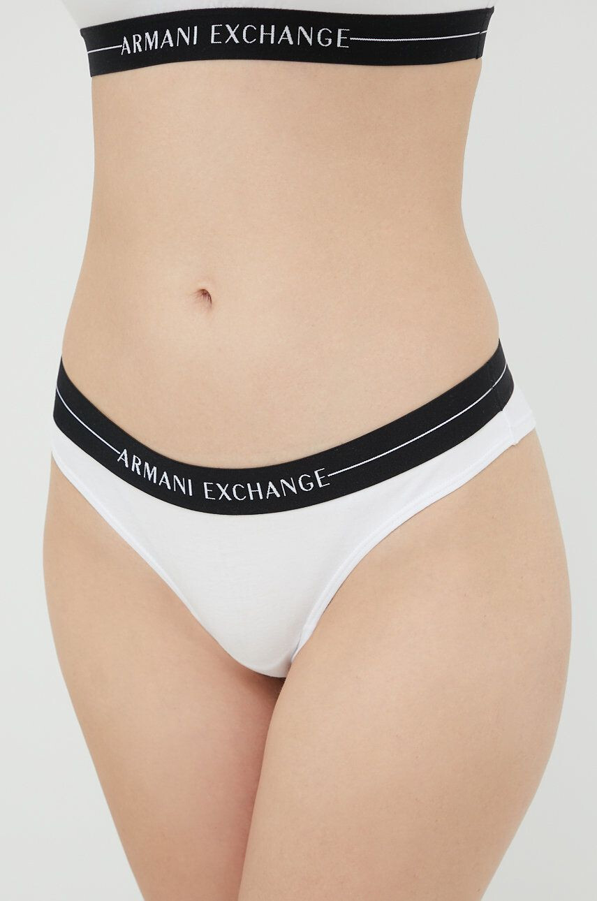 Armani Exchange Kalhotky brazilky bílá barva - Pepit.cz