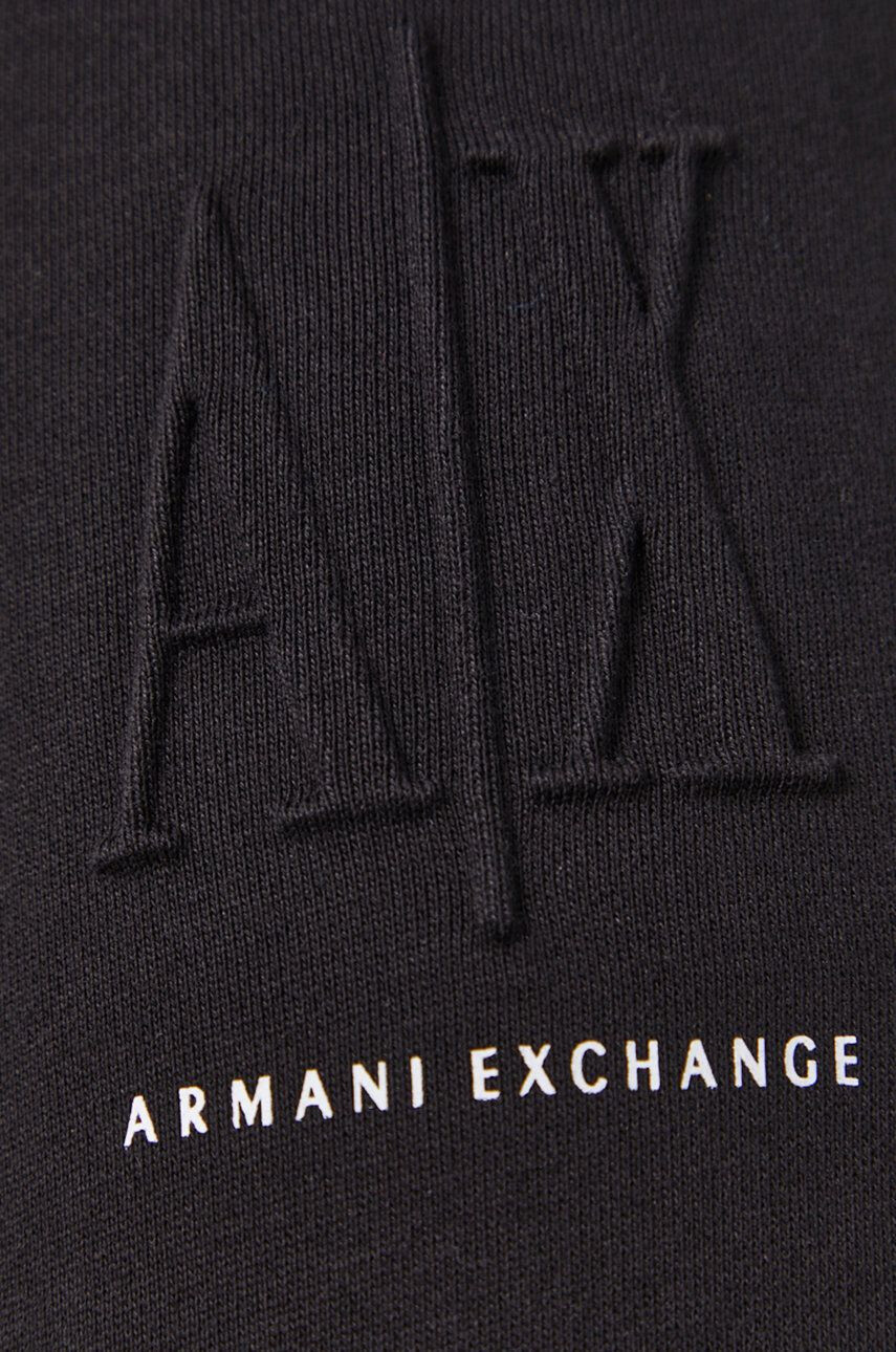 Armani Exchange Kalhoty dámské černá barva hladké - Pepit.cz