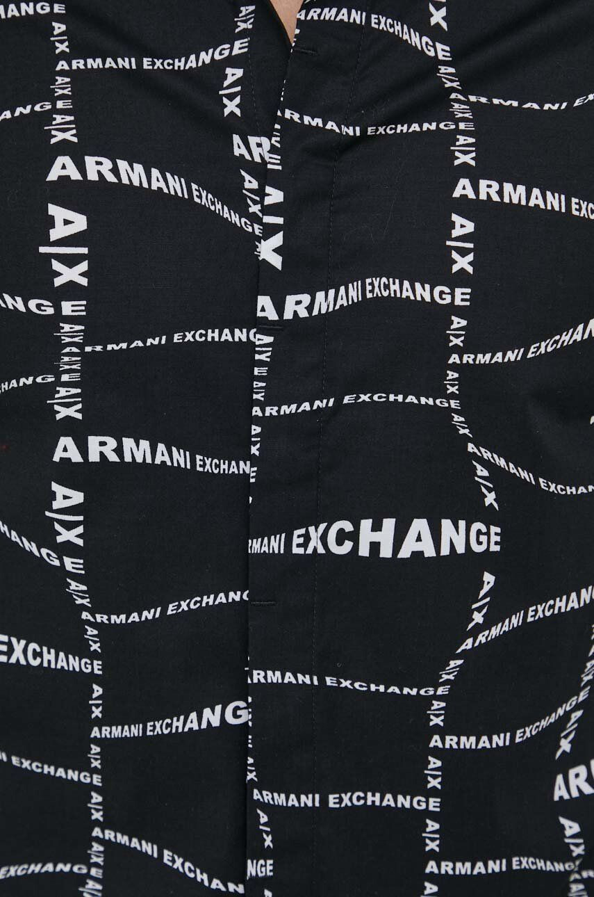 Armani Exchange Košile dámská černá barva relaxed - Pepit.cz