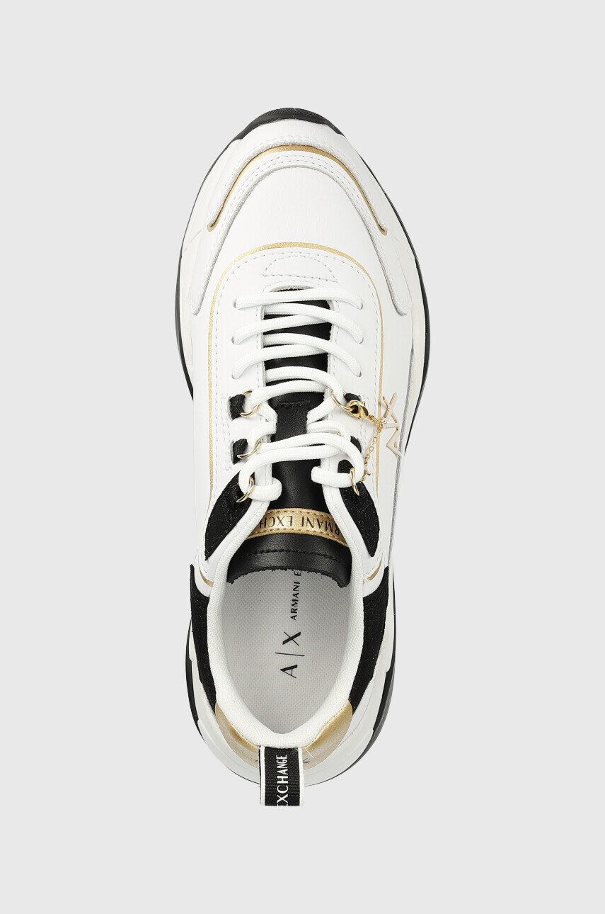 Armani Exchange Kožené sneakers boty bílá barva - Pepit.cz