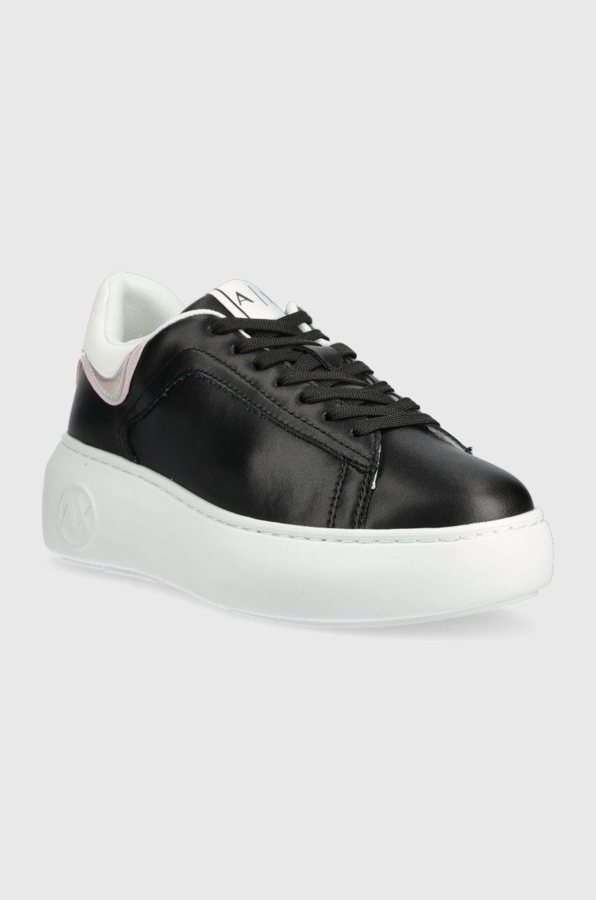 Armani Exchange Kožené sneakers boty XDX108.XV635.00002 černá barva XDX108 XV635 00002 - Pepit.cz