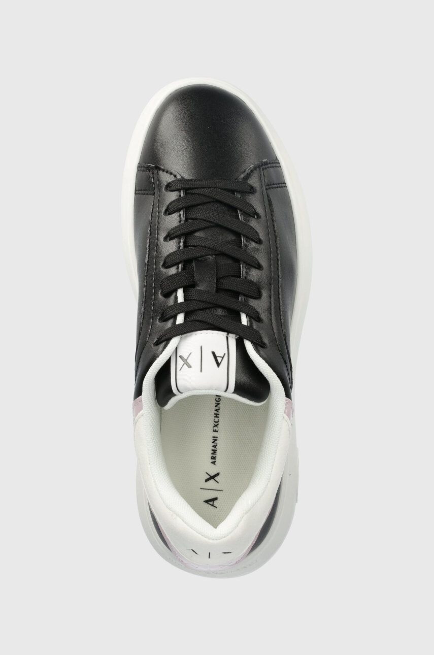 Armani Exchange Kožené sneakers boty XDX108.XV635.00002 černá barva XDX108 XV635 00002 - Pepit.cz