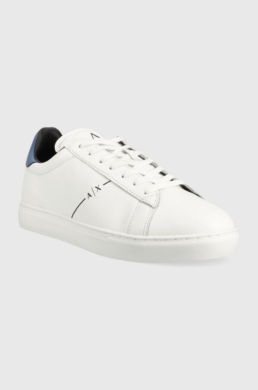 Armani Exchange Kožené sneakers boty XUX001.XV093.K709 bílá barva XUX001 XV093 K709 - Pepit.cz