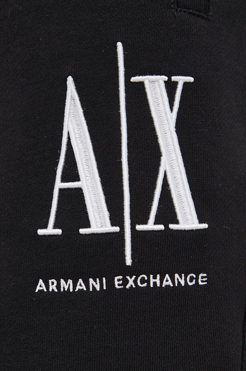 Armani Exchange Kraťasy pánské černá barva - Pepit.cz