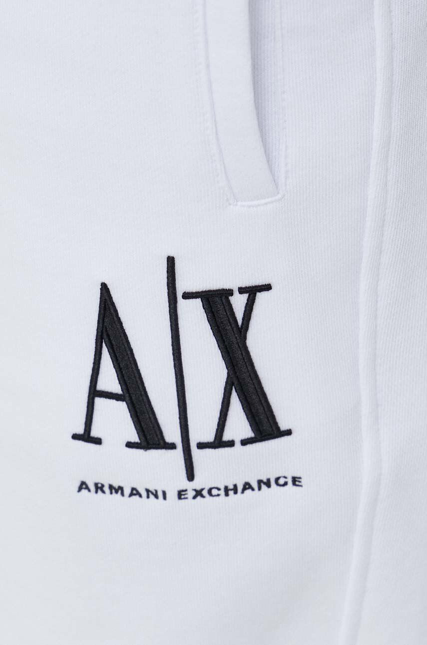 Armani Exchange Kraťasy pánské bílá barva - Pepit.cz