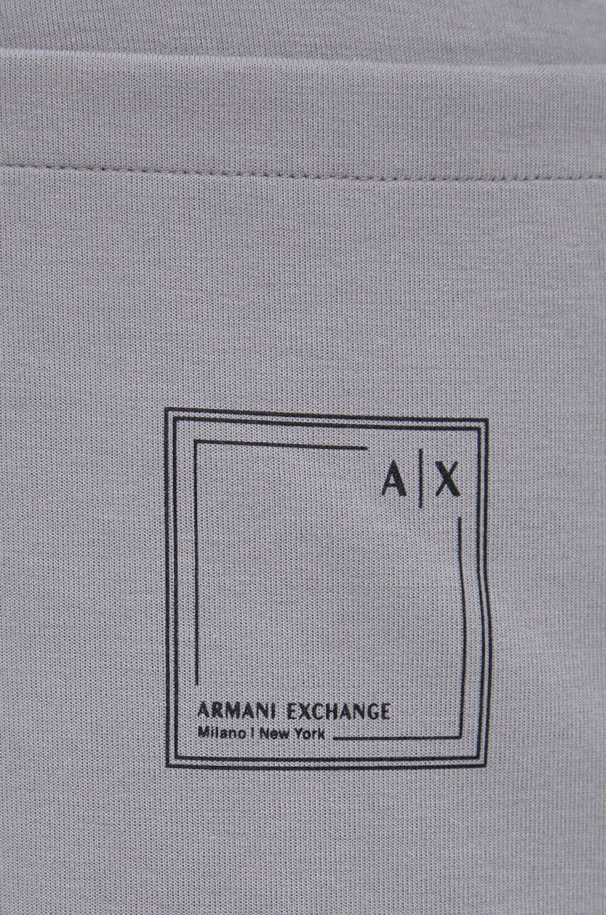 Armani Exchange Kraťasy pánské šedá barva - Pepit.cz