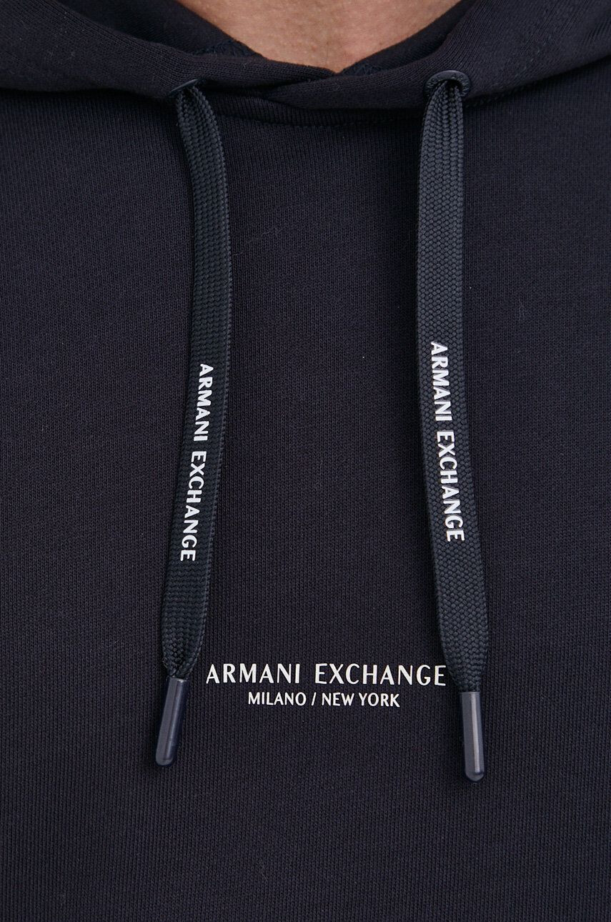 Armani Exchange Mikina pánská tmavomodrá barva s potiskem - Pepit.cz